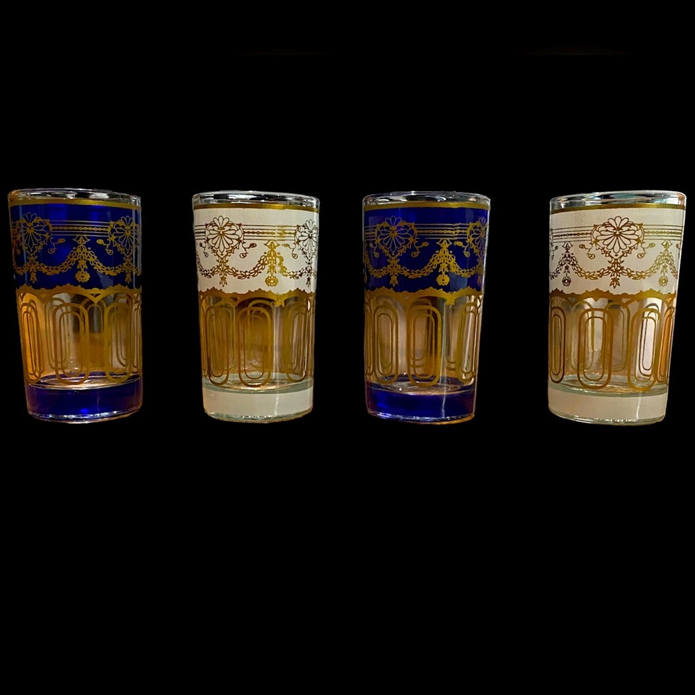 Set of Four Moroccan Tea Glasses